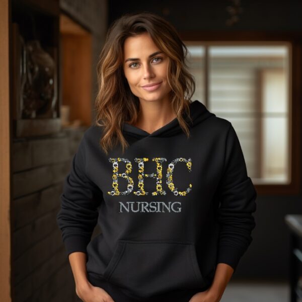 Hoodie with BHC in Floral